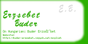 erzsebet buder business card